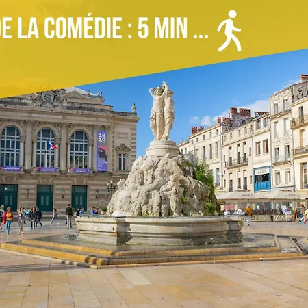Apartment Le Rouge - Centre Historique - Corum - Tramway - Climatisation Montpellier